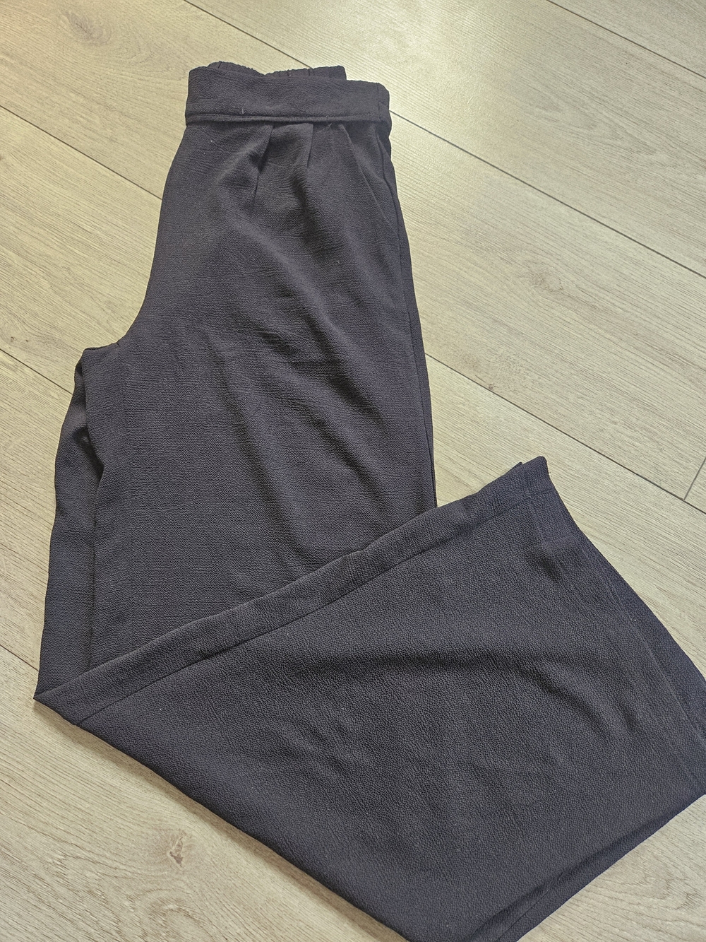 Streetwear Society Black Wide Leg Flowy Pants Small High Waisted Elastic Waist🔥